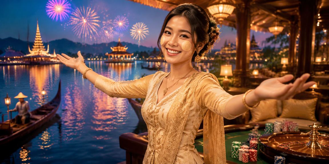 အင်းလေးကမ်းခြေတွင် 2D လော့ထရီကစားနေသူများ